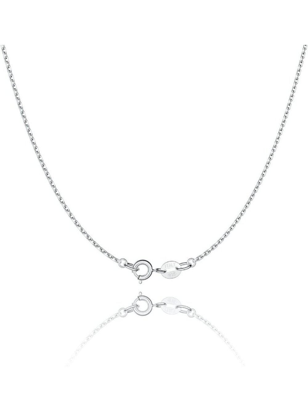 925 Sterling Silver Cable Chain Necklace for Women, 18K Gold Plated, Thin